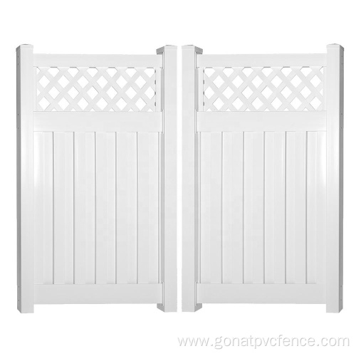 PVC Lattice privacy fence